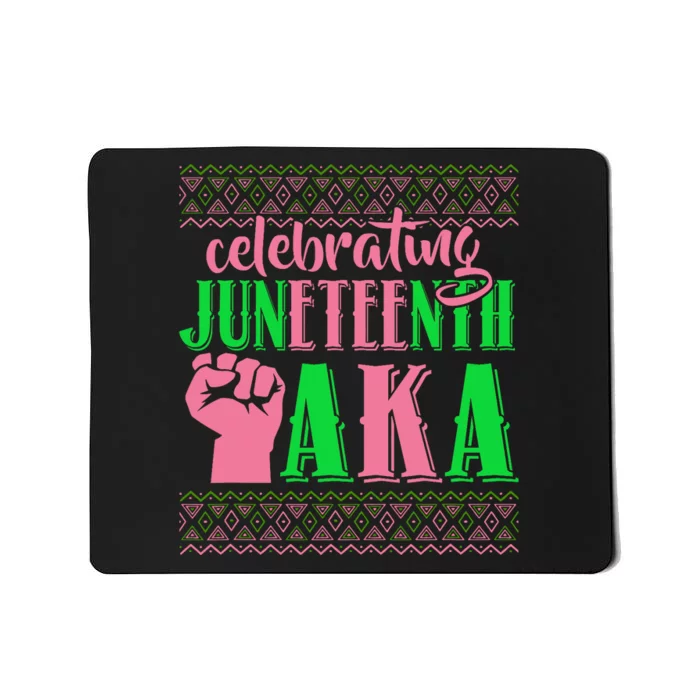 Celebrating Juneteenth Aka Fist Black History Month Mousepad