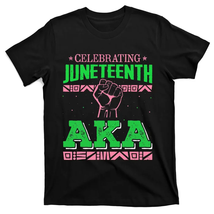 Celebrating Juneteenth Aka Fist Black History T-Shirt