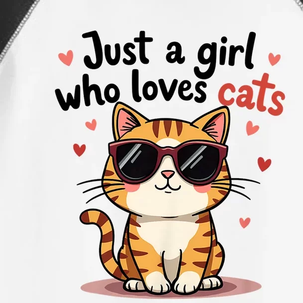 Cats Just A Girl Who Loves Cats Toddler Fine Jersey T-Shirt