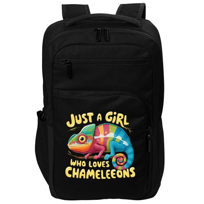 Chameleon Just A Girl Who Loves Chameleons Impact Tech Backpack