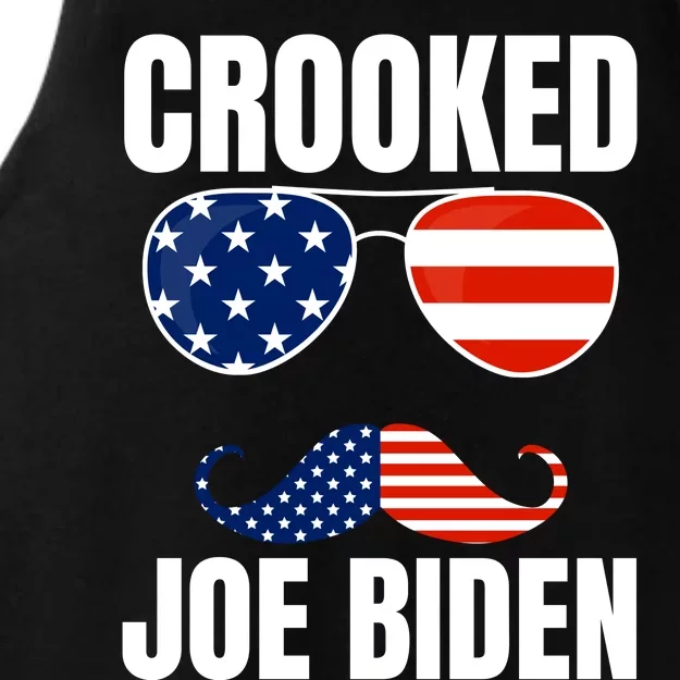 Crooked Joe Biden Trump Quote Called Joe Biden Crooked Ladies Tri-Blend Wicking Tank