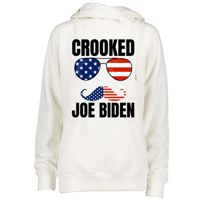 Crooked Joe Biden Trump Quote Called Joe Biden Crooked Womens Funnel Neck Pullover Hood