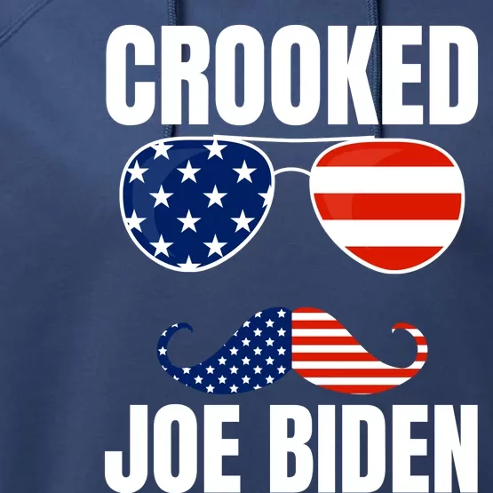 Crooked Joe Biden Trump Quote Called Joe Biden Crooked Performance Fleece Hoodie