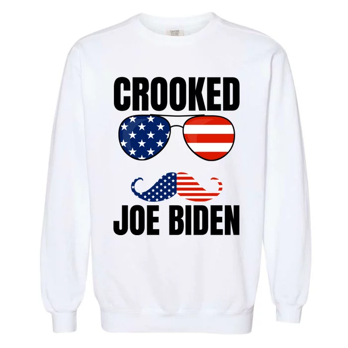 Crooked Joe Biden Trump Quote Called Joe Biden Crooked Garment-Dyed Sweatshirt