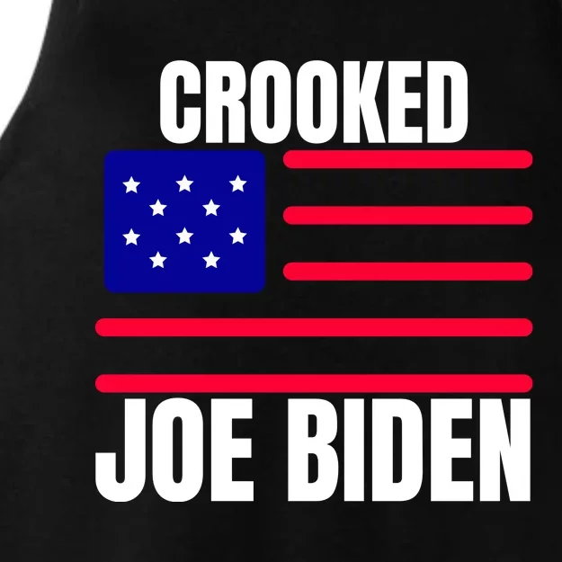 Crooked Joe Biden Trump Quote Called Joe Biden Crooked Ladies Tri-Blend Wicking Tank