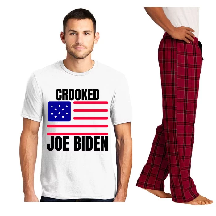 Crooked Joe Biden Trump Quote Called Joe Biden Crooked Pajama Set