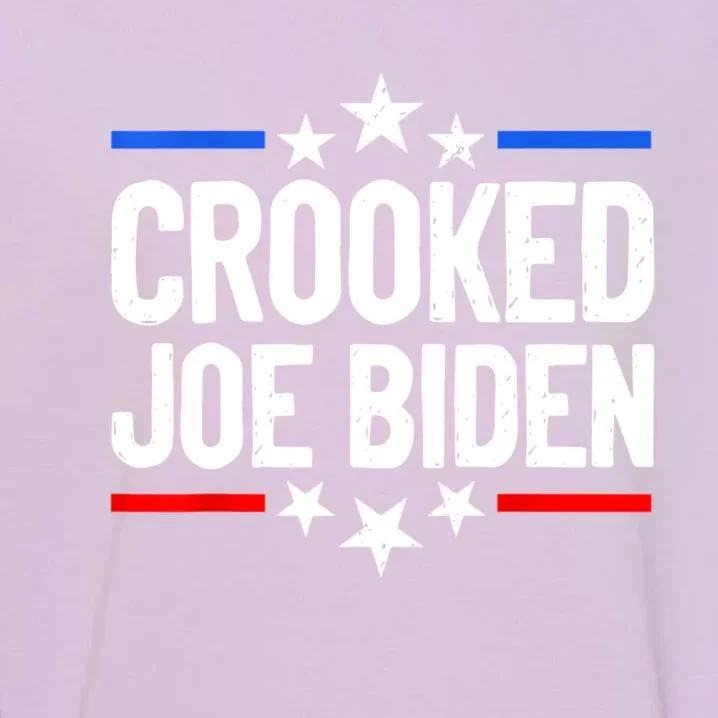 Crooked Joe Biden Confused Anti Biden Garment-Dyed Sweatshirt