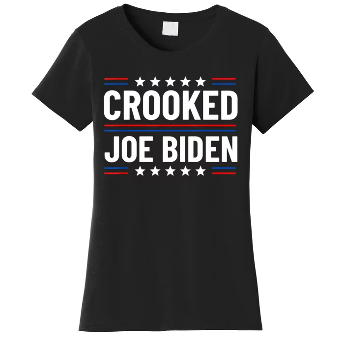 Crooked Joe Biden Confused Anti Biden Women's T-Shirt