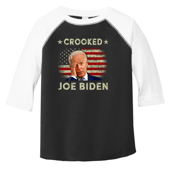 Crooked Joe Biden Trump Quote Called Joe Biden Crooked Toddler Fine Jersey T-Shirt