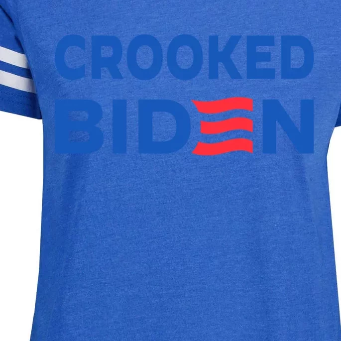 Crooked Joe Biden Trump Quote Called Joe Biden Crooked Enza Ladies Jersey Football T-Shirt