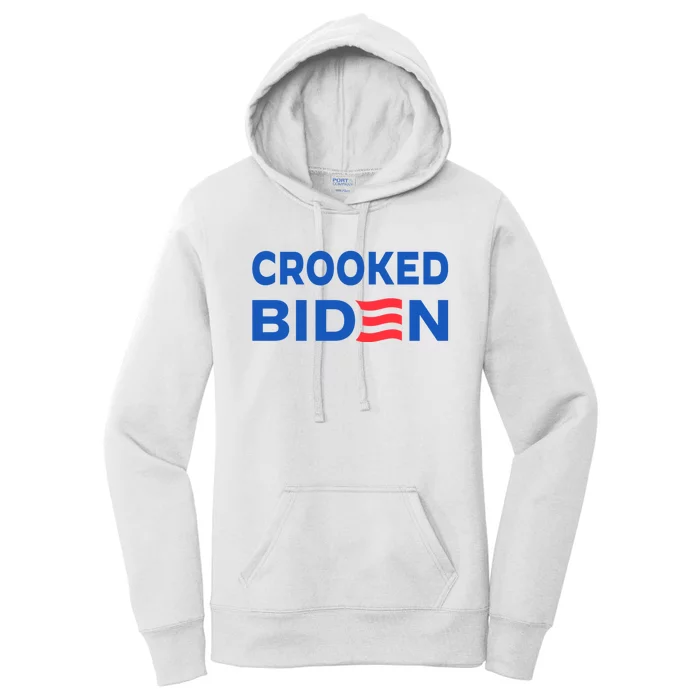 Crooked Joe Biden Trump Quote Called Joe Biden Crooked Women's Pullover Hoodie