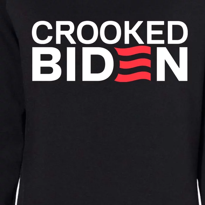 Crooked Joe Biden Pro Trump Political Womens California Wash Sweatshirt