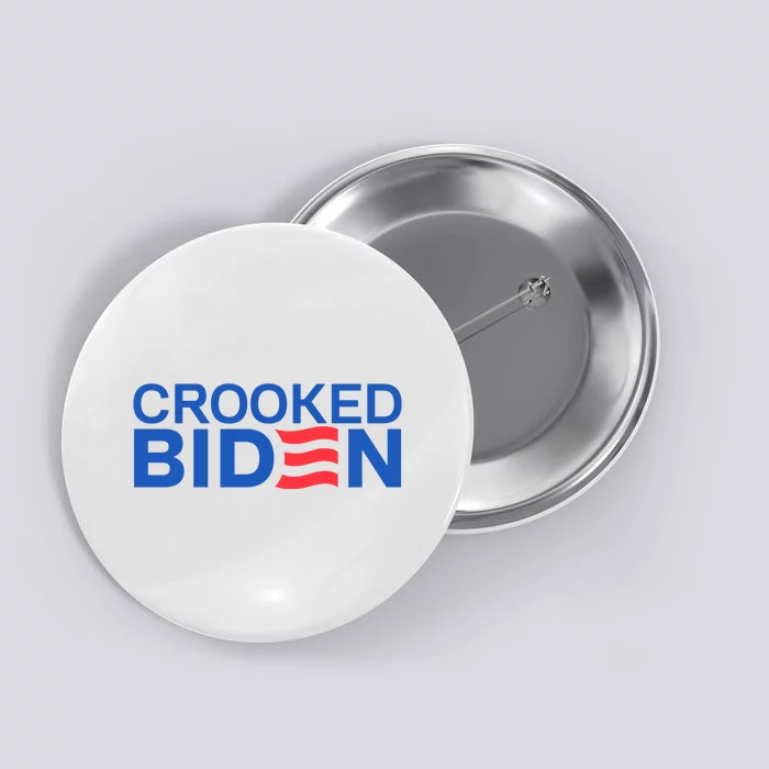 Crooked Joe Biden Pro Trump Political Button