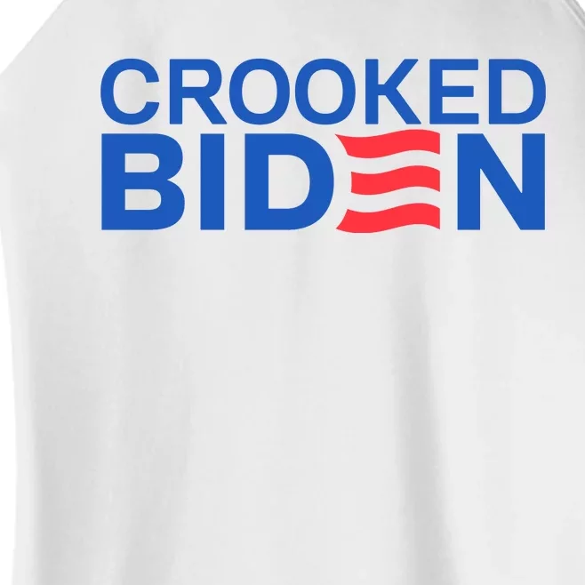 Crooked Joe Biden Pro Trump Political Women’s Perfect Tri Rocker Tank