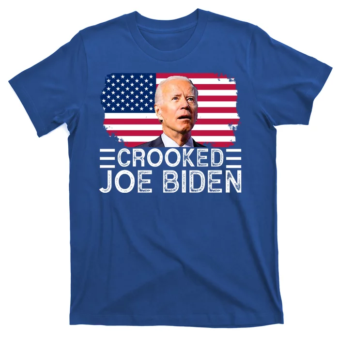 Crooked Joe Biden Flag Pro Trump 2024 T-Shirt