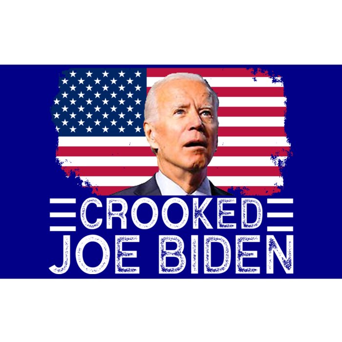 Crooked Joe Biden Flag Pro Trump 2024 Bumper Sticker