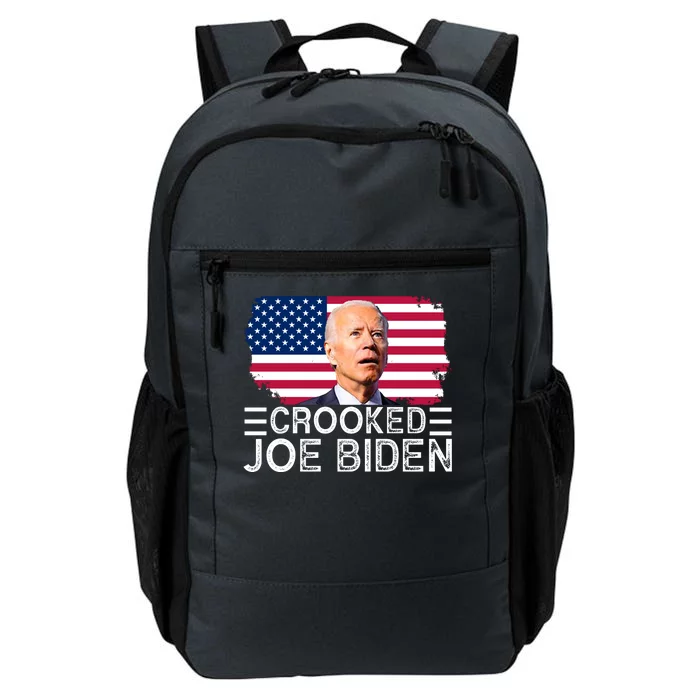 Crooked Joe Biden Flag Pro Trump 2024 Daily Commute Backpack