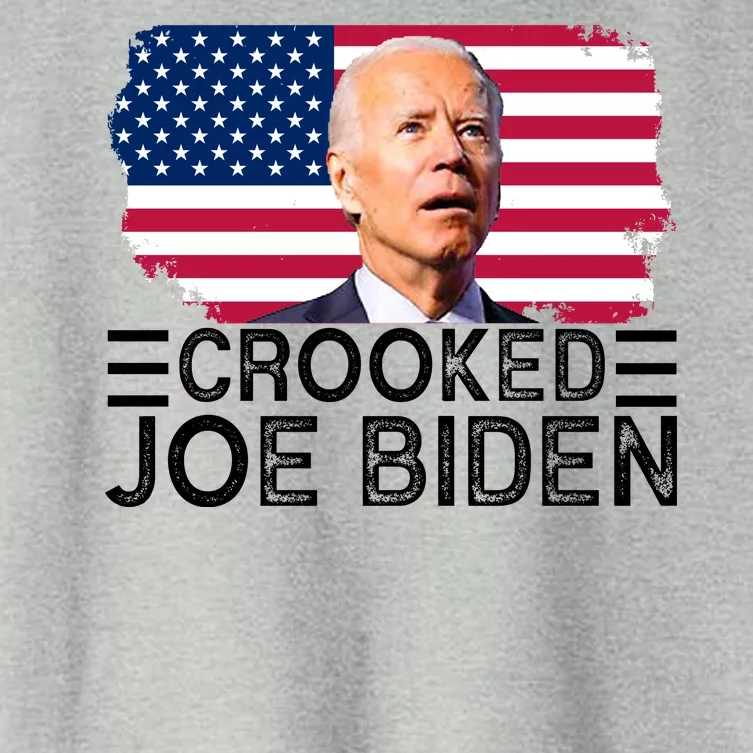 Crooked Joe Biden Flag Pro Trump 2024 Women's Crop Top Tee