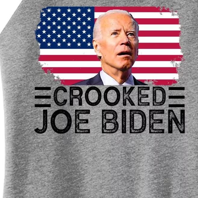 Crooked Joe Biden Flag Pro Trump 2024 Women’s Perfect Tri Rocker Tank