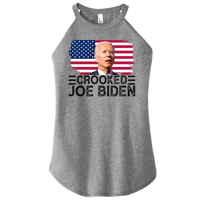 Crooked Joe Biden Flag Pro Trump 2024 Women’s Perfect Tri Rocker Tank