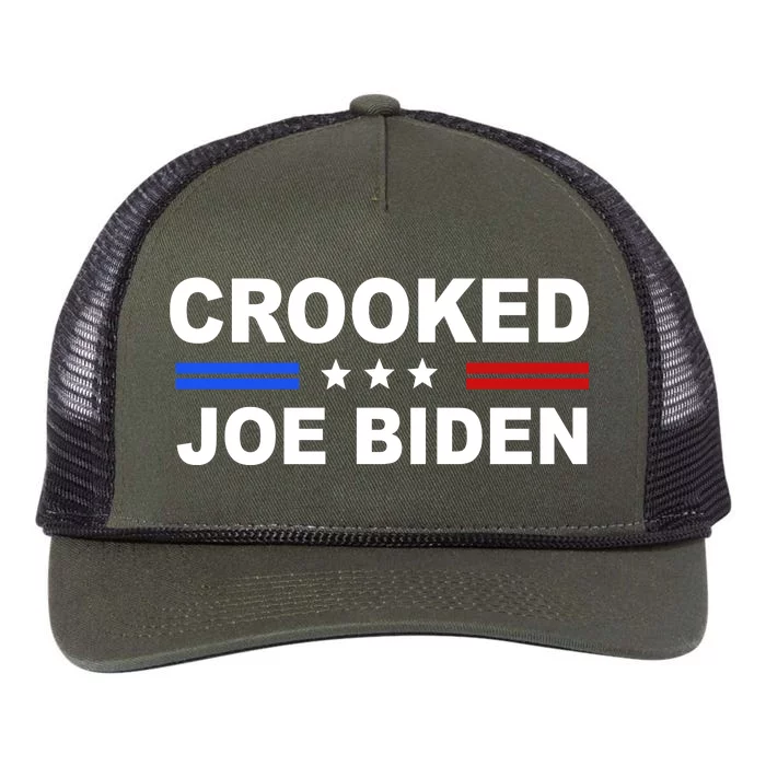 Crooked Joe Biden Trump Quote Political Retro Rope Trucker Hat Cap