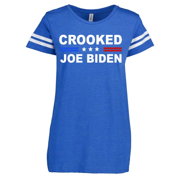 Crooked Joe Biden Trump Quote Political Enza Ladies Jersey Football T-Shirt