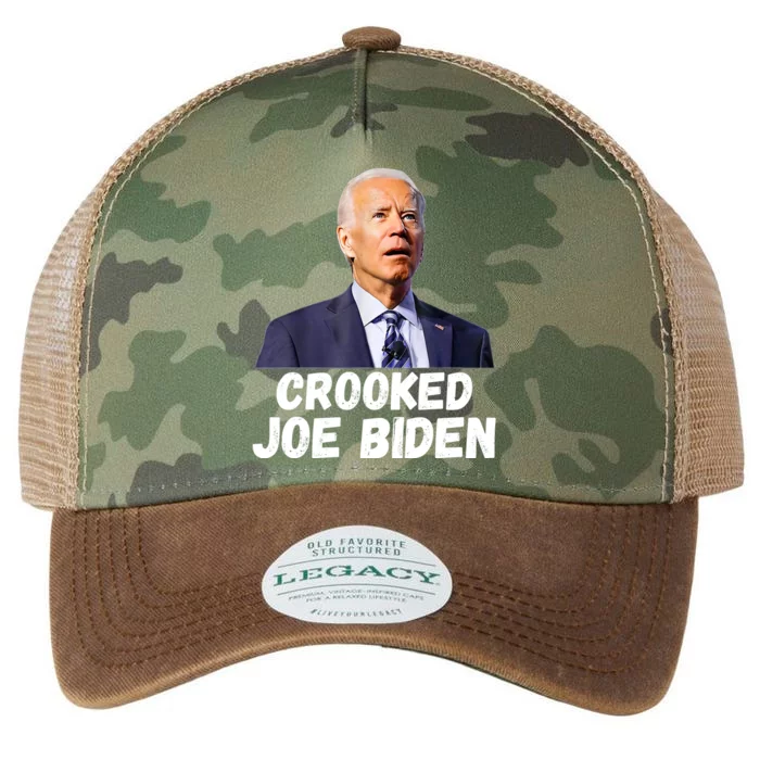 Crooked Joe Biden Trump Quote Called Joe Biden Crooked Legacy Tie Dye Trucker Hat