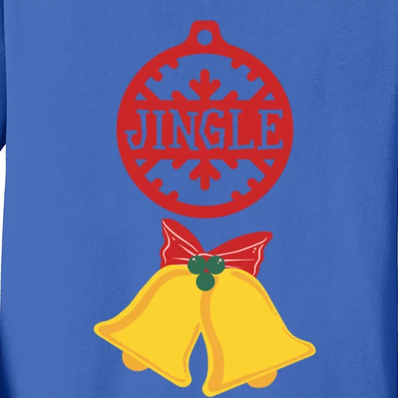 Christmas Jingle Bells All The Way Gift Kids Long Sleeve Shirt