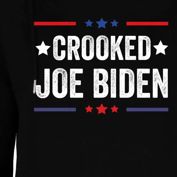 Crooked Joe Biden Trump Quote Called Joe Biden Crooked Womens Funnel Neck Pullover Hood