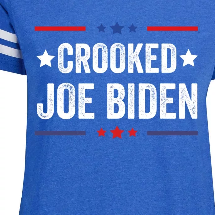 Crooked Joe Biden Trump Quote Called Joe Biden Crooked Enza Ladies Jersey Football T-Shirt