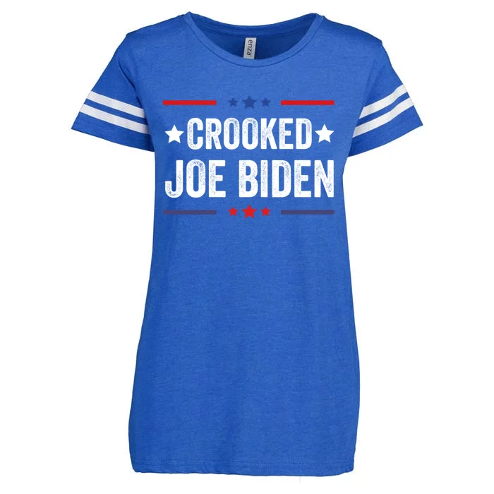 Crooked Joe Biden Trump Quote Called Joe Biden Crooked Enza Ladies Jersey Football T-Shirt