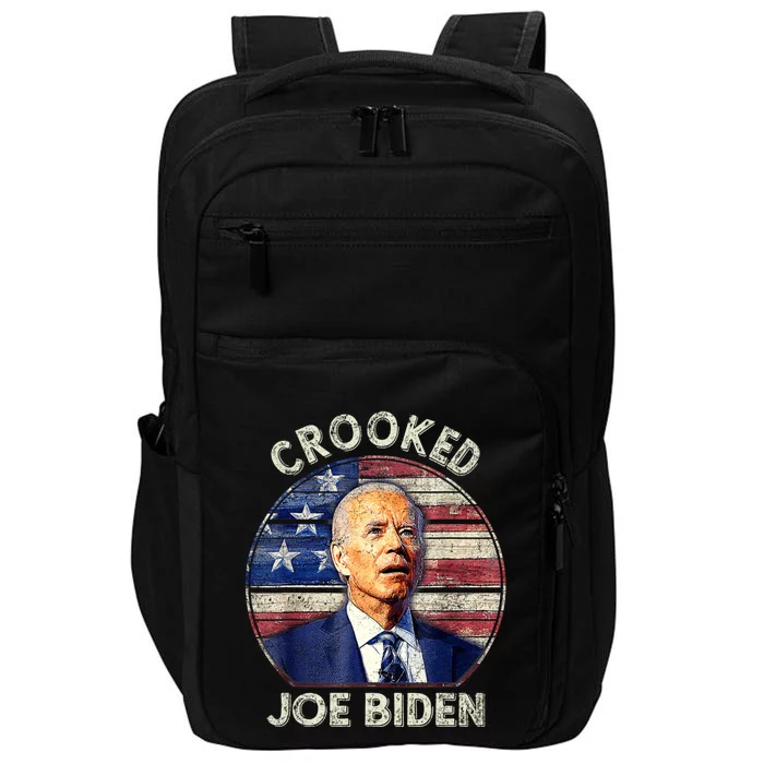 Crooked Joe Biden Trump Quote Called Joe Biden Crooked Impact Tech Backpack