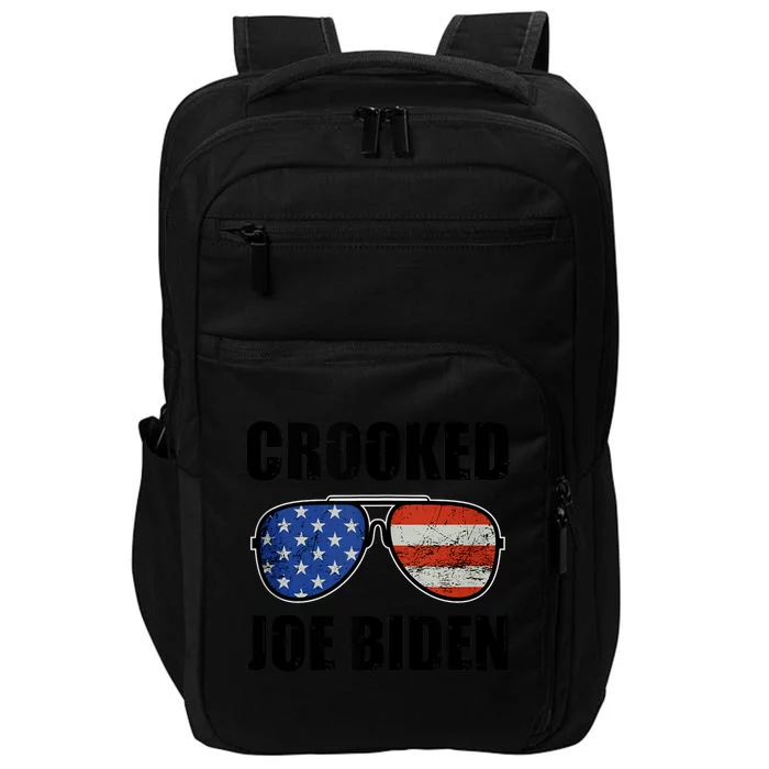 Crooked Joe Biden Trump Quote Called Joe Biden Crooked Impact Tech Backpack