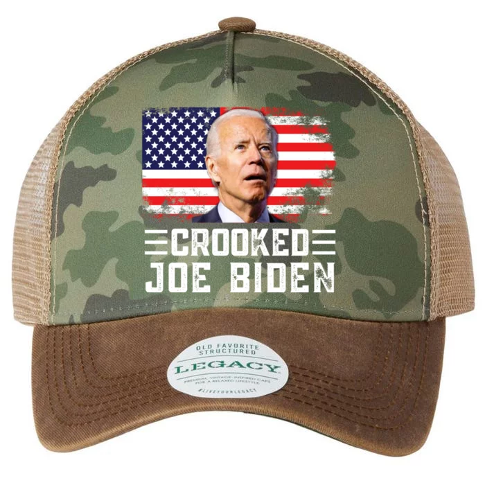 Crooked Joe Biden Trump Quote Called Joe Biden Crooked Legacy Tie Dye Trucker Hat