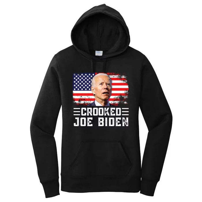 Crooked Joe Biden Trump Quote Called Joe Biden Crooked Women's Pullover Hoodie