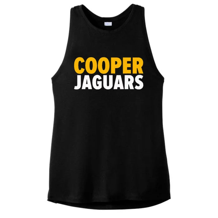 Cooper Jaguars Bold Ladies Tri-Blend Wicking Tank