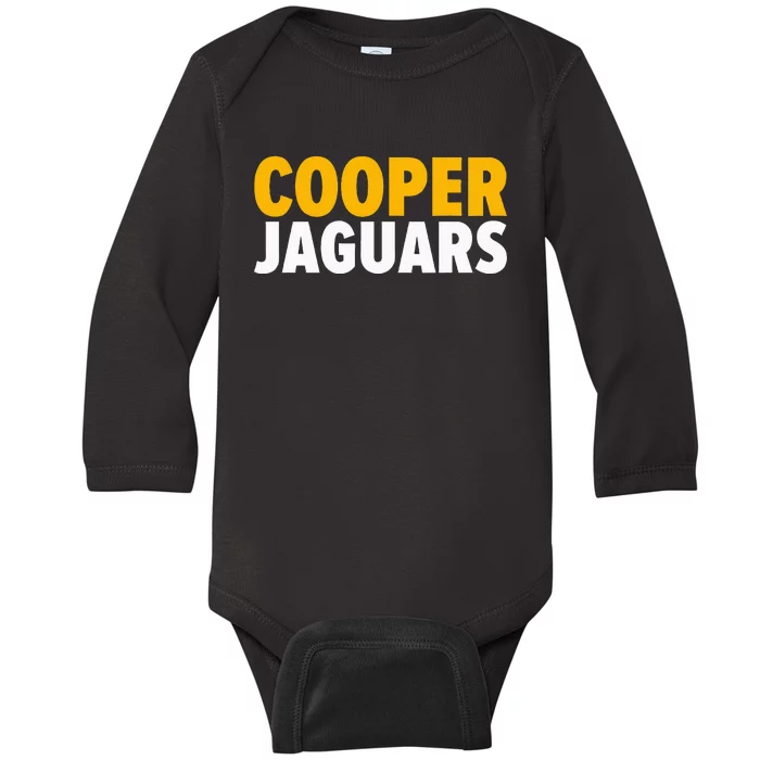 Cooper Jaguars Bold Baby Long Sleeve Bodysuit