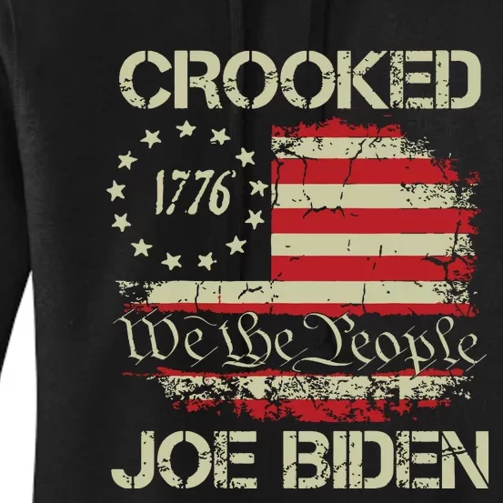 Crooked Joe Biden Trump Quote Called Joe Biden Crooked Women's Pullover Hoodie