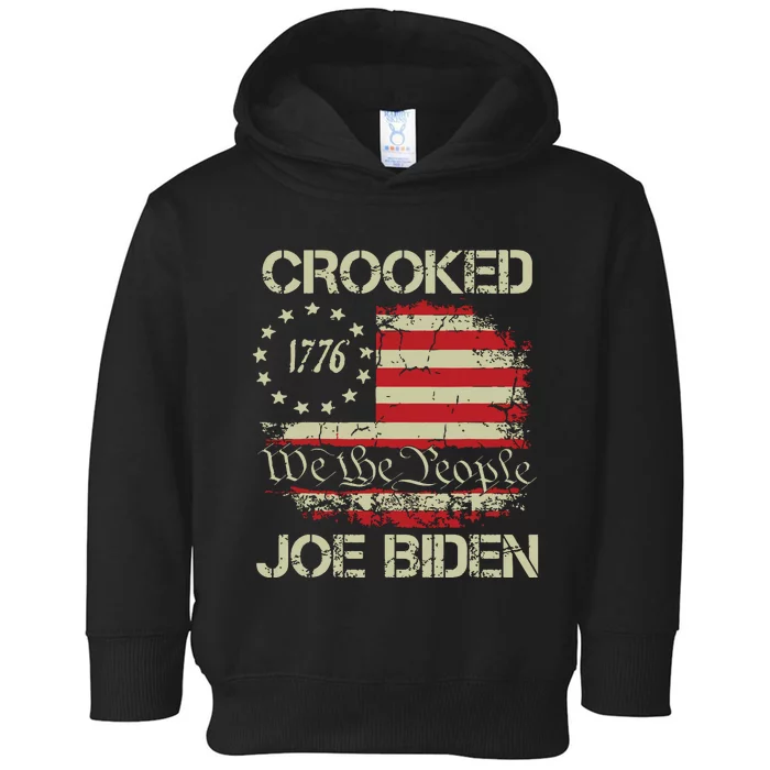 Crooked Joe Biden Trump Quote Called Joe Biden Crooked Toddler Hoodie