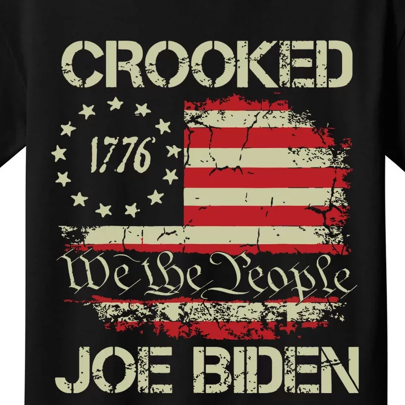 Crooked Joe Biden Trump Quote Called Joe Biden Crooked Kids T-Shirt