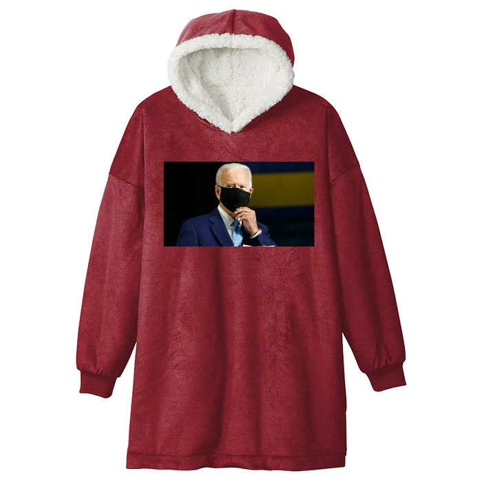 Crooked Joe Biden Hooded Wearable Blanket