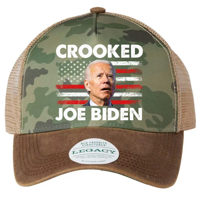 Crooked Joe Biden Trump Quote Called Joe Biden Crooked Legacy Tie Dye Trucker Hat