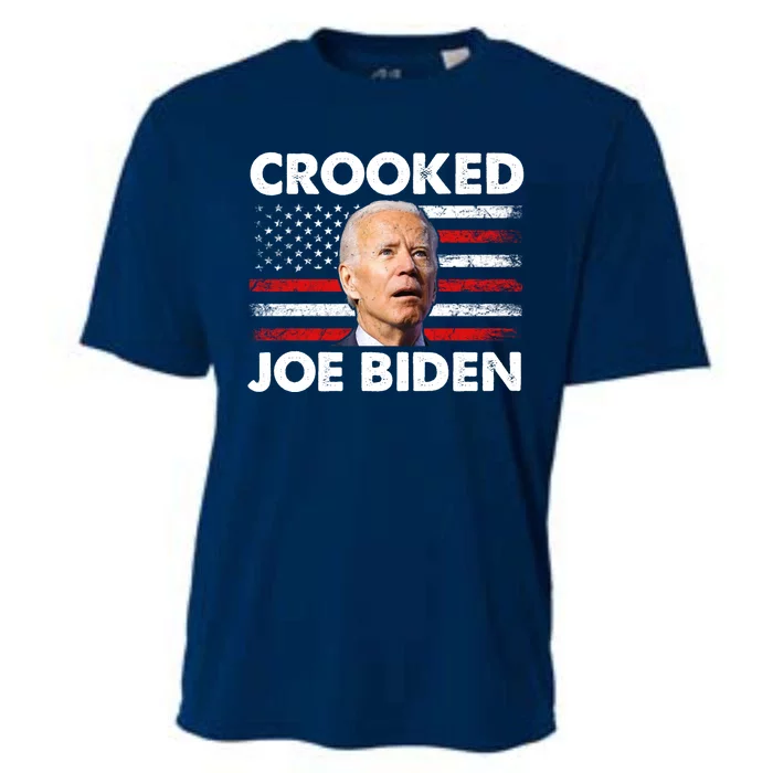 Crooked Joe Biden Trump Quote Called Joe Biden Crooked Cooling Performance Crew T-Shirt