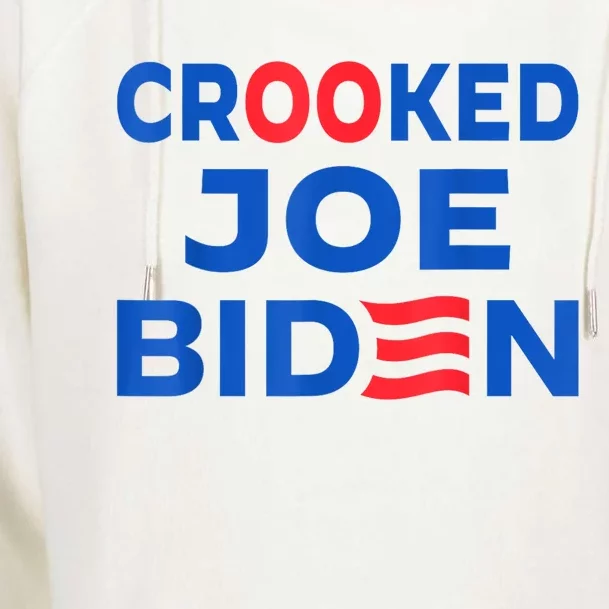 Crooked Joe Biden Trump Quote Called Joe Biden Crooked Womens Funnel Neck Pullover Hood