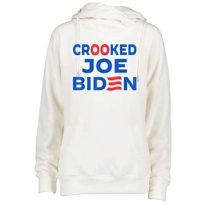 Crooked Joe Biden Trump Quote Called Joe Biden Crooked Womens Funnel Neck Pullover Hood