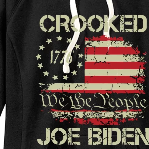 Crooked Joe Biden Trump Quote Called Joe Biden Crooked. Women's Fleece Hoodie