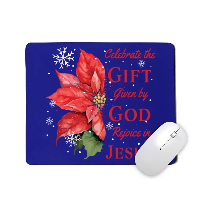 Celebrate Jesus Birth Christian Christmas Gift Mousepad