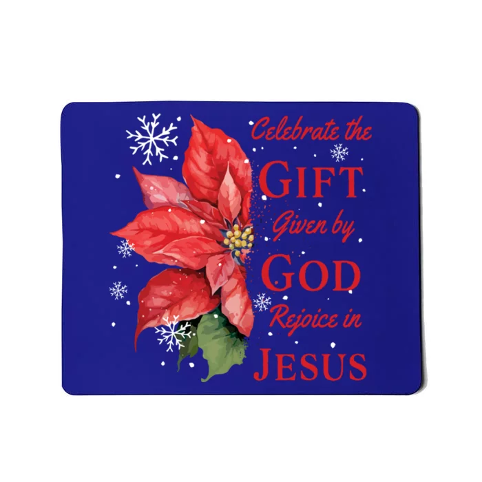 Celebrate Jesus Birth Christian Christmas Gift Mousepad