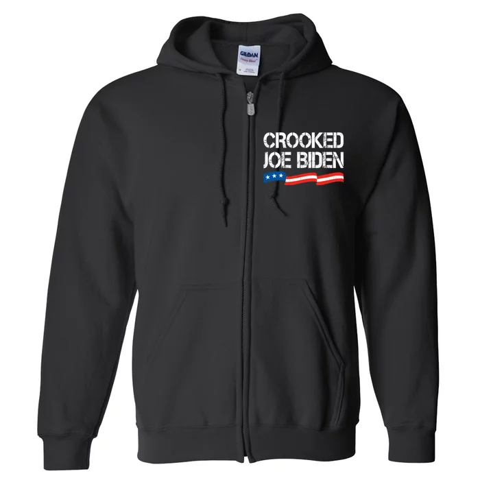 Crooked Joe Biden Trump Quote Called Joe Biden Crooked Full Zip Hoodie