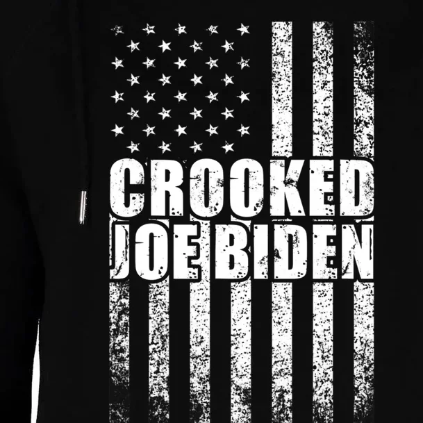 Crooked Joe Biden Trump Quote Called Joe Biden Crooked Womens Funnel Neck Pullover Hood